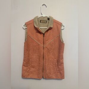 Women's Pink Sherpa-Lined Vest Western